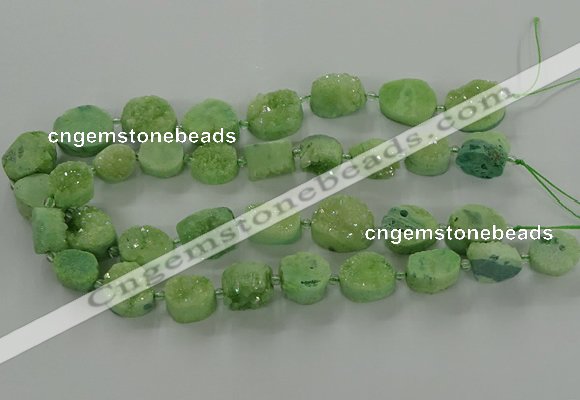 CNG3148 15.5 inches 12*16mm - 20*25mm freeform druzy agate beads