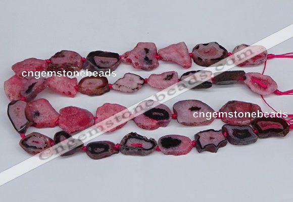 CNG3169 15.5 inches 15*20mm - 25*30mm freeform druzy agate beads