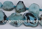 CNG3170 15.5 inches 15*20mm - 25*30mm freeform druzy agate beads