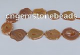 CNG3182 15.5 inches 30*35mm - 35*40mm freeform plated druzy agate beads