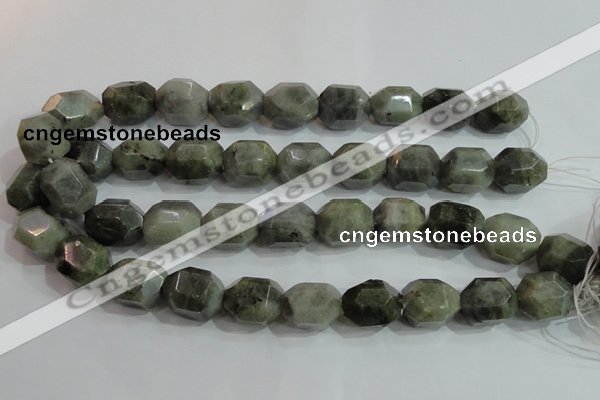 CNG320 15.5 inches 15*20mm faceted nuggets labradorite gemstone beads
