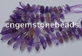 CNG3207 10*25mm - 12*45mm faceted nuggets ametrine beads