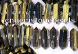 CNG3214 11*25mm - 12*45mm faceted nuggets yellow tiger eye beads