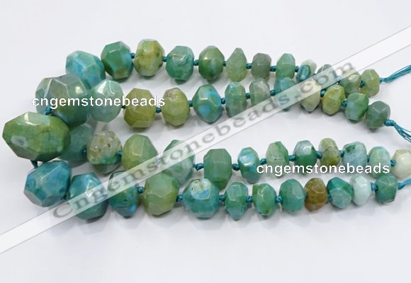 CNG3232 15.5 inches 12*16mm - 25*30mm nuggets agate beads