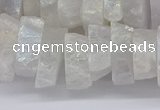 CNG3235 15.5 inches 20*25mm - 25*30mm nuggets plated white crystal beads