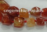 CNG334 15.5 inches 8*10mm - 13*15mm faceted nuggets agate beads