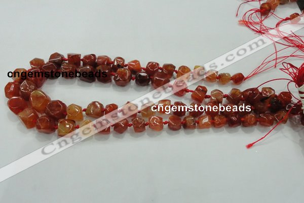 CNG334 15.5 inches 8*10mm - 13*15mm faceted nuggets agate beads