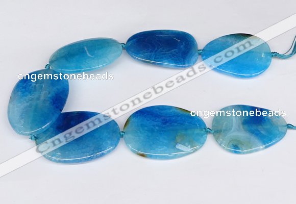 CNG3352 15.5 inches 40*50mm - 45*60mm freeform agate beads