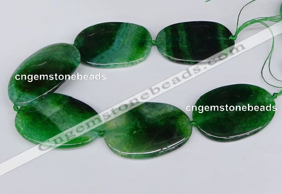 CNG3353 15.5 inches 40*50mm - 45*60mm freeform agate beads
