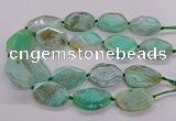 CNG3362 15.5 inches 30*35mm - 35*45mm faceted freeform agate beads