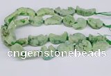 CNG3378 20*30mm - 30*45mm freeform plated druzy agate beads