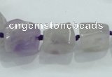 CNG338 15.5 inches 8*10mm - 18*22mm faceted nuggets amethyst beads