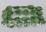 CNG3416 15.5 inches 18*25mm - 30*35mm freeform plated druzy agate beads