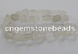 CNG3421 15.5 inches 15*20mm - 20*30mm nuggets white crystal beads