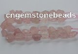 CNG3422 15.5 inches 15*20mm - 20*30mm nuggets rose quartz beads