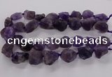 CNG3423 15.5 inches 15*20mm - 20*30mm nuggets amethyst beads