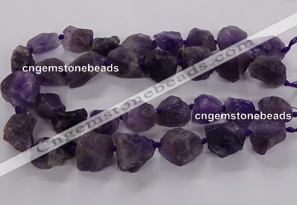 CNG3423 15.5 inches 15*20mm - 20*30mm nuggets amethyst beads