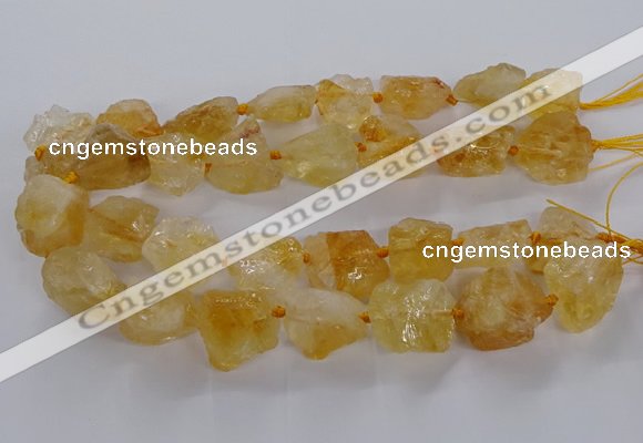 CNG3424 15.5 inches 15*20mm - 20*30mm nuggets citrine beads