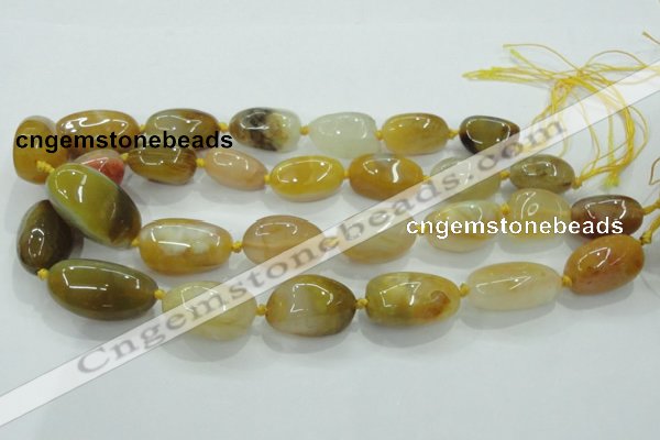 CNG346 15.5 inches 15*20mm - 20*28mm nuggets agate gemstone beads