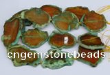 CNG3460 15.5 inches 35*40mm - 45*55mm freeform agate beads