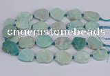 CNG3469 15.5 inches 20*25mm - 30*35mm freeform amazonite beads