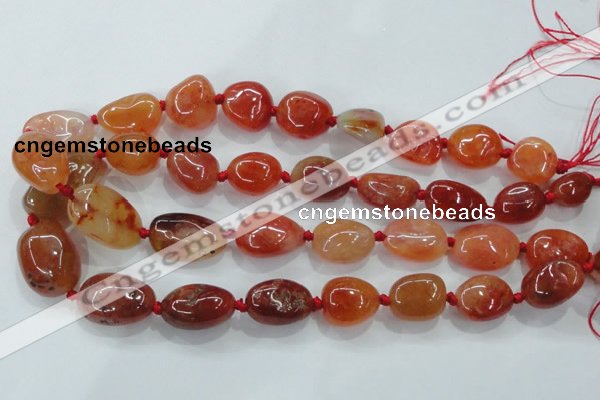 CNG347 15.5 inches 12*16mm - 20*28mm nuggets agate gemstone beads