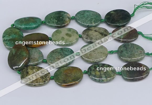 CNG3483 25*35mm - 30*40mm freeform chrysanthemum agate beads