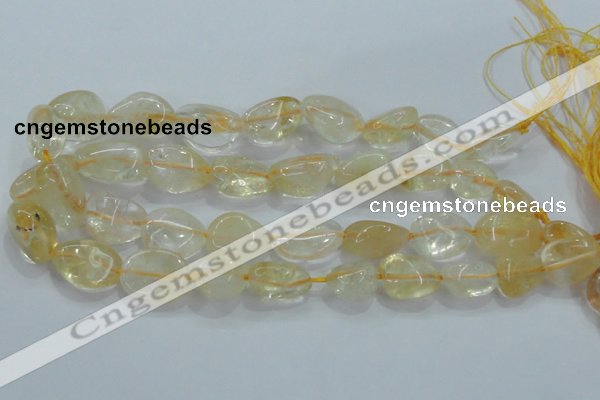 CNG350 15.5 inches 13*18mm - 20*25mm nuggets citrine gemstone beads