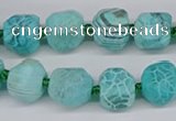 CNG3503 15.5 inches 12mm - 14mm faceted nuggets agate beads