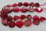 CNG3515 15.5 inches 20*25mm - 25*35mm freeform agate slab beads