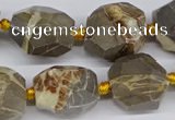 CNG3529 15.5 inches 14mm - 16mm faceted nuggets devil jasper beads