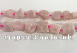 CNG3561 15.5 inches 18*20mm - 25*30mm nuggets rough rose quartz beads