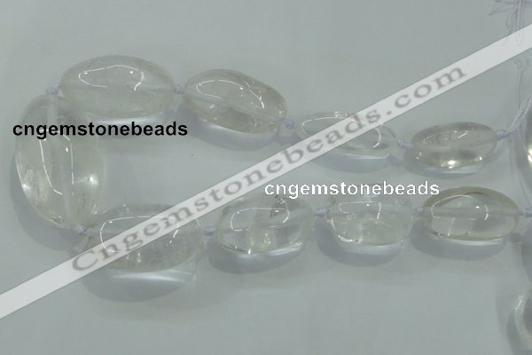 CNG357 15.5 inches 15*30mm - 25*48mm nuggets white crystal beads