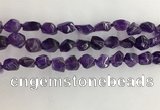 CNG3581 15.5 inches 8*10mm - 10*12mm nuggets amethyst beads