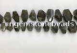 CNG3590 10*16mm - 15*30mm faceted nuggets labradorite beads