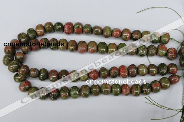 CNG36 15.5 inches 11*15mm nuggets unakite gemstone beads