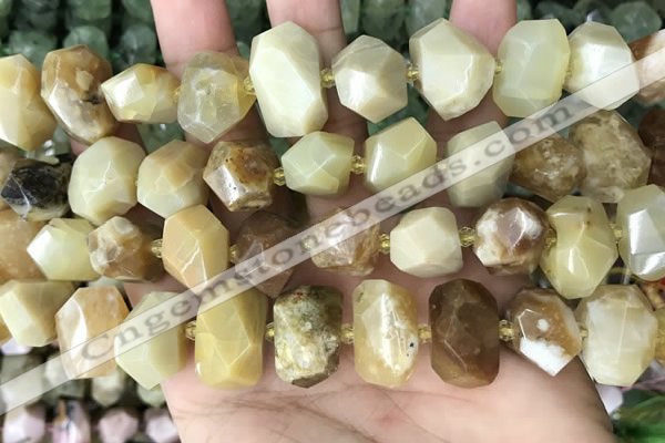 CNG3609 15.5 inches 13*20mm - 15*24mm faceted nuggets yellow opal beads