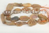 CNG3620 20*35mm - 30*45mm freeform plated druzy agate beads