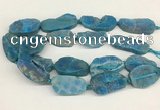 CNG3622 20*35mm - 30*45mm freeform plated druzy agate beads