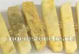 CNG3631 15.5 inches 5*30mm - 8*35mm sticks druzy agate beads