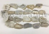 CNG3635 15.5 inches 22*30mm - 30*40mm freeform druzy agate beads