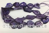 CNG3638 15.5 inches 22*30mm - 30*40mm freeform druzy agate beads