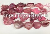 CNG3639 15.5 inches 22*30mm - 30*40mm freeform druzy agate beads