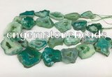 CNG3642 15.5 inches 22*30mm - 30*40mm freeform druzy agate beads