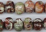 CNG37 15.5 inches 11*15mm nuggets rainforest agate gemstone beads