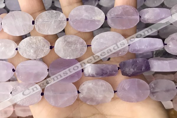 CNG3701 15.5 inches 15*20mm freeform rough lavender amethyst beads