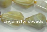 CNG377 15.5 inches 15*20mm – 25*30mm faceted nuggets agate beads