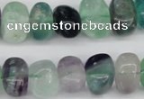 CNG39 15.5 inches 11*15mm nuggets fluorite gemstone beads