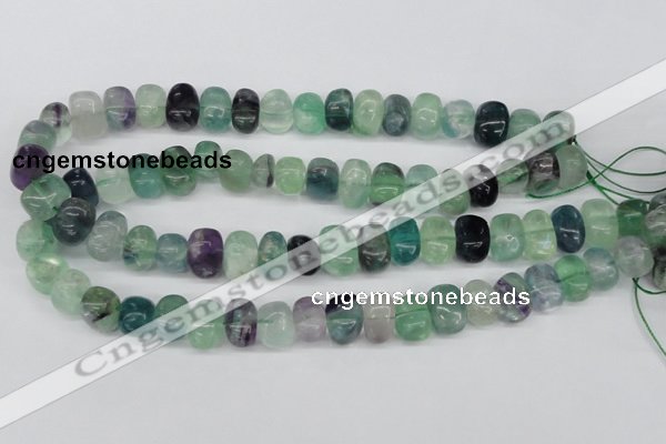 CNG39 15.5 inches 11*15mm nuggets fluorite gemstone beads