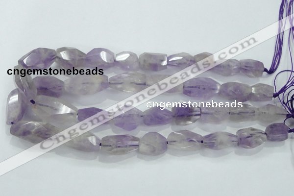 CNG390 15.5 inches 13*15mm – 16*23mm faceted nuggets lavender amethyst bead